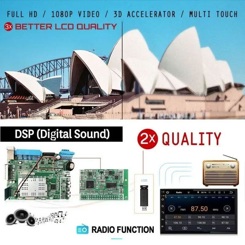 Andowl Ηχοσύστημα Αυτοκινήτου (Bluetooth/USB) με Οθόνη Αφής 7″ Q-CA006 - Car MP5 Player Vertical Screen Universal - Image 5
