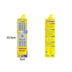 Alternative view of Andowl Universal Τηλεχειριστήριο για Τηλεοράσεις Q-YK300 - Remote control