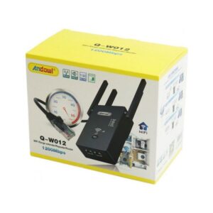 Alternative view of Andowl Q-W012 WiFi Extender Dual Band (2.4 & 5GHz) 1200Mbps με 2 Θύρες Ethernet - WiFi Range Extender/ Repeater/ Router