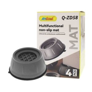 Andowl Q-ZD58 Αντικραδασμικά Πέλματα Πλυντηρίου/Στεγνωτηρίου από Πλαστικό 4τμχ - Multifunctional Non Slip Mat - sukki.gr