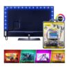 Andowl Ταινία LED Τροφοδοσίας USB (5V) RGB Μήκους 2m Σετ με Τηλεχειριστήριο και Τροφοδοτικό Τύπου SMD5050 Q-DT20 - LED strip lights - sukki.gr