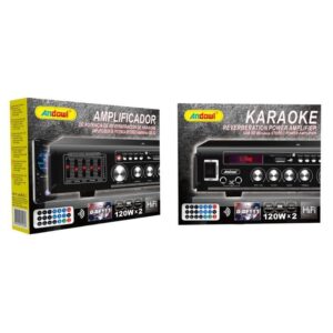 Andowl Ενισχυτής με λειτουργία Karaoke 120Wx2 HiFi Q-GF111 - Karaoke Reverberation Power Amplifier - sukki.gr