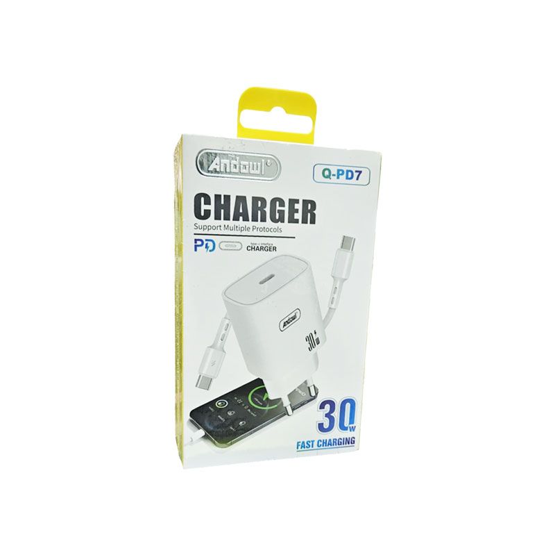 Andowl Φορτιστής Ταχείας Φόρτισης 30W Q-PD7 - Fast Charger - sukki.gr