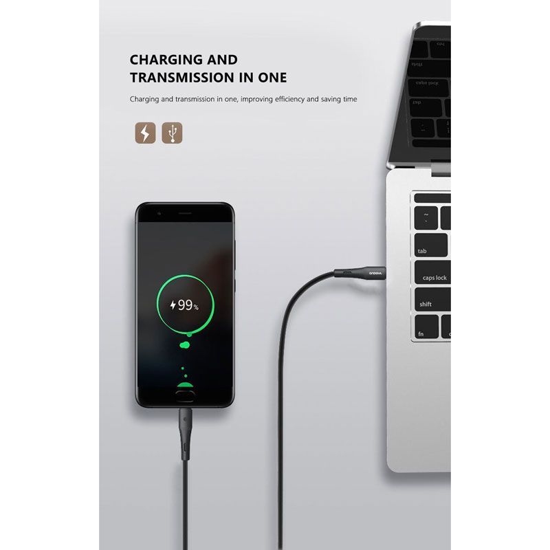 Andowl Καλώδιο Δεδομένων Type-C σε Lightning 1m 3A Q-SJ202 - Data Cable - Image 9