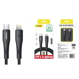 Andowl Καλώδιο Δεδομένων Type-C σε Lightning 1m 3A Q-SJ202 - Data Cable - sukki.gr