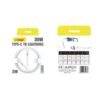Andowl Καλώδιο φόρτισης USB 2 μέτρων Type-C σε Lightning 30W Q-SJ210- USB Data Cable - sukki.gr