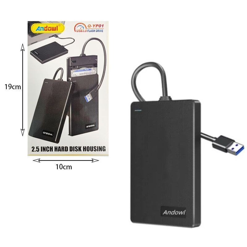Andowl Θήκη Σκληρού Δίσκου 2.5inch USB3.0 Q-YP01 - Hard Disk Housing - Image 2