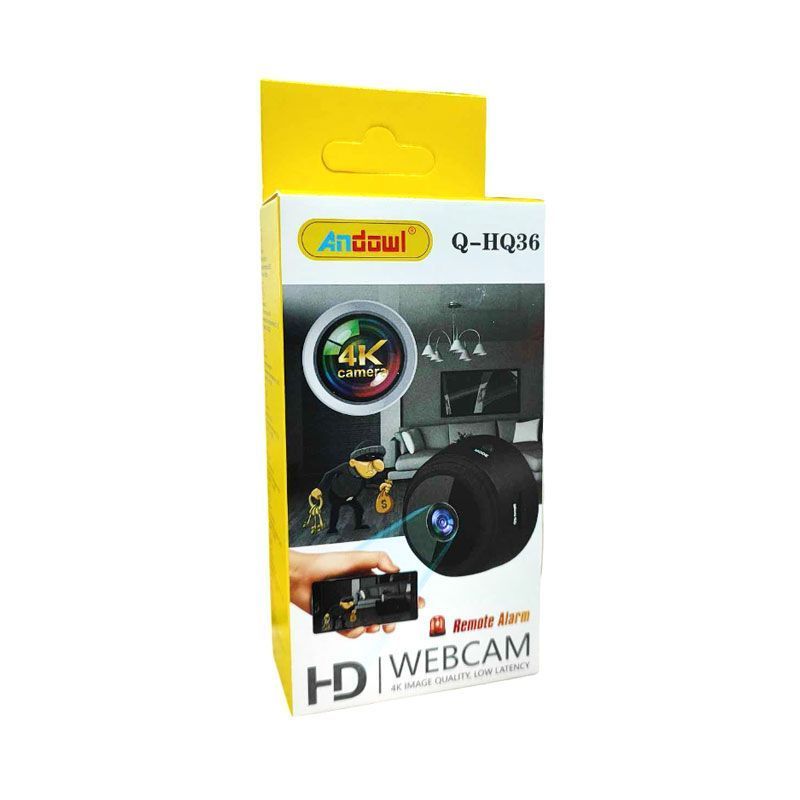 Andowl Κρυφή Κάμερα Παρακολούθησης 4K Q-HQ36 - Remote Alarm Web Camera HD - Image 7