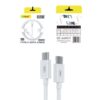 Andowl Q-SJ230 Καλώδιο γρήγορης φόρτισης TypeC 60W PD 1m Λευκό - Data Cable - sukki.gr