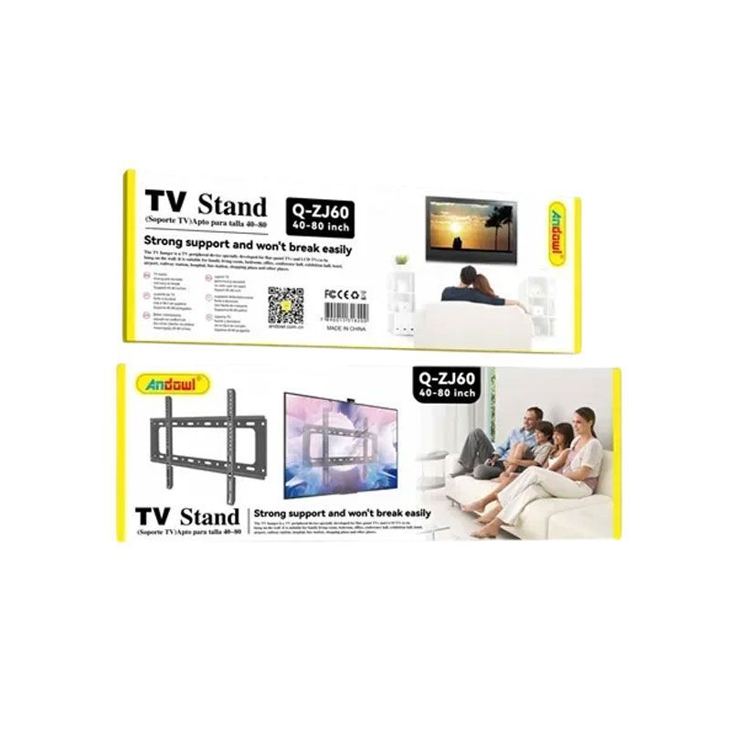 Andowl Βάση τηλεόρασης τοίχου 40-80 inch και 50kg Q-ZJ60 - Wall Mount TV Stand - Image 4