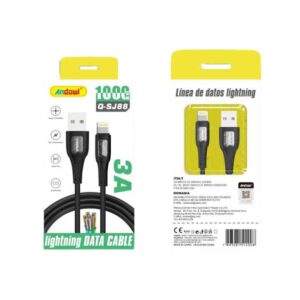 Andowl Καλώδιο δεδομένων UBS σε Lightning 3Α Q-SJ88 - Data Cable - sukki.gr