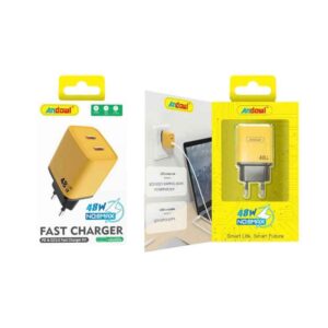 Andowl Φορτιστής Χωρίς Καλώδιο με 2 Θύρες USB-C 48W 8MAX - Fast charger - sukki.gr