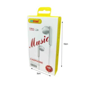 Alternative view of Andowl Ενσύρματα Ακουστικά με βύσμα Type-C  Q-EA06 - Earphone