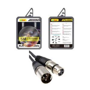 Andowl Καλώδιο XLR Αρσενικό σε Θηλυκό 5m Q-HD995 - XLR Audio Cable - sukki.gr