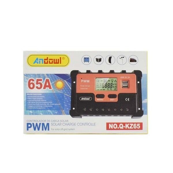 Andowl Ρυθμιστής Φόρτισης PWM 24V 65A Q-KZ65 - Solar Charge Controlle - Image 4