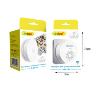 Alternative view of Andowl Ασύρματο Κουδούνι Πόρτας Q-ML203 - Wireless Self-Powered Doorbell