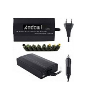 Alternative view of Andowl Universal Φορτιστής Laptop 120W 24V με Αποσπώμενο Καλώδιο Τροφοδοσίας και με σετ βυσμάτων Q-A23 - Power Adaptor