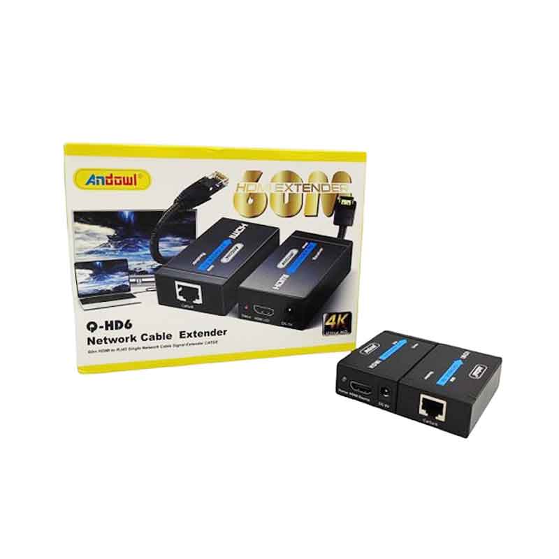 Andowl Μετατροπέας HDMI Extender Q-HD6 - Network Cable Extender - sukki.gr