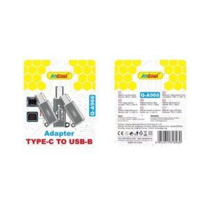 Andowl Προσαρμογέας Type-C σε USB-B Q-A966 - Adapter - sukki.gr