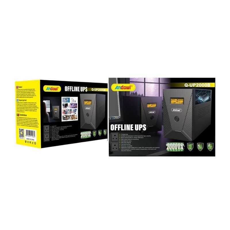 Andowl UPS Σταθεροποιητής Τάσης Q-UP2000B - Offline UPS - sukki.gr