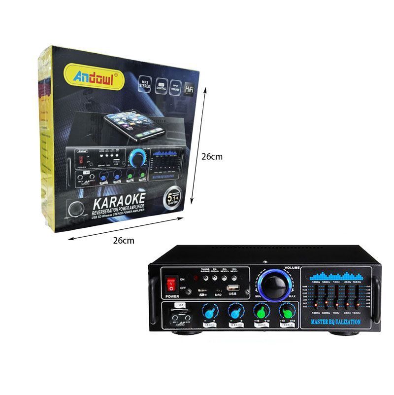 Andowl Ενισχυτής με λειτουργία Karaoke Q-GF289 - Karaoke Reverberation Power Amplifier - Image 4
