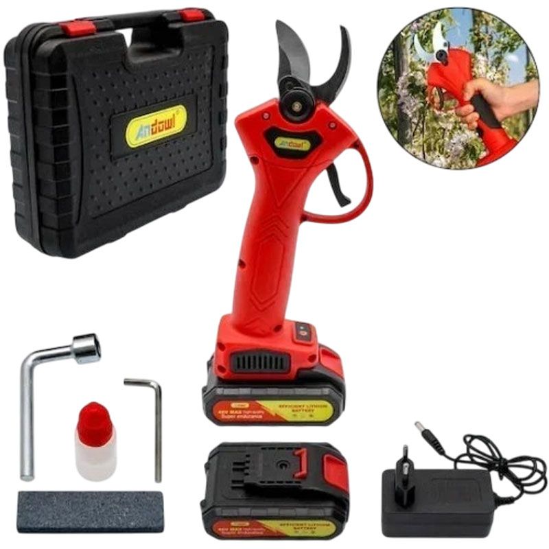 Andowl Ηλεκτρικό Κλαδευτήρι Μπαταρίας 48V Q-JD25 - Electric Pruning Shears - Image 2
