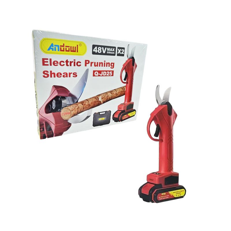 Andowl Ηλεκτρικό Κλαδευτήρι Μπαταρίας 48V Q-JD25 - Electric Pruning Shears - sukki.gr