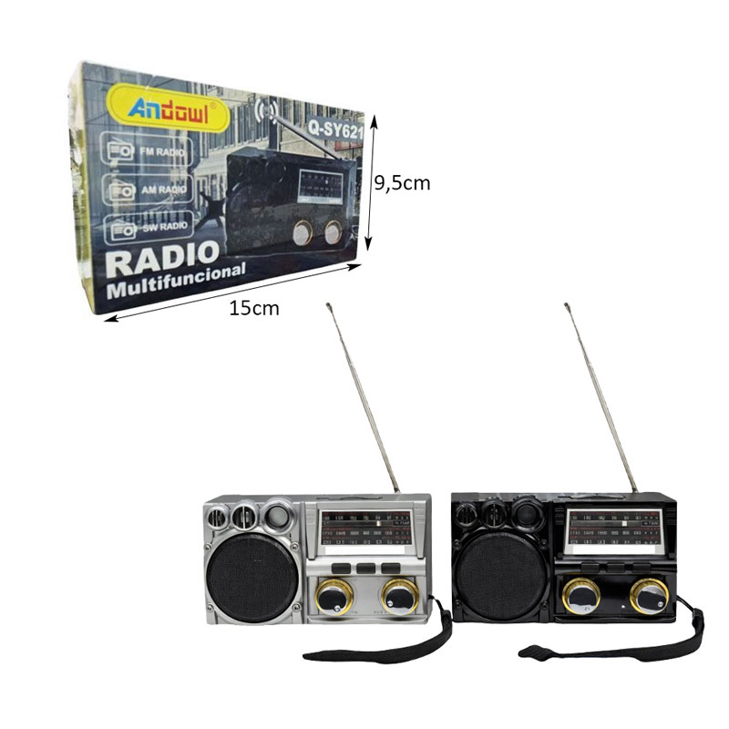 Andowl Ραδιόφωνο Πολλαπλών Λειτουργιών FM/AM/SW Q-SY621 - Radio Multi functional - Image 2