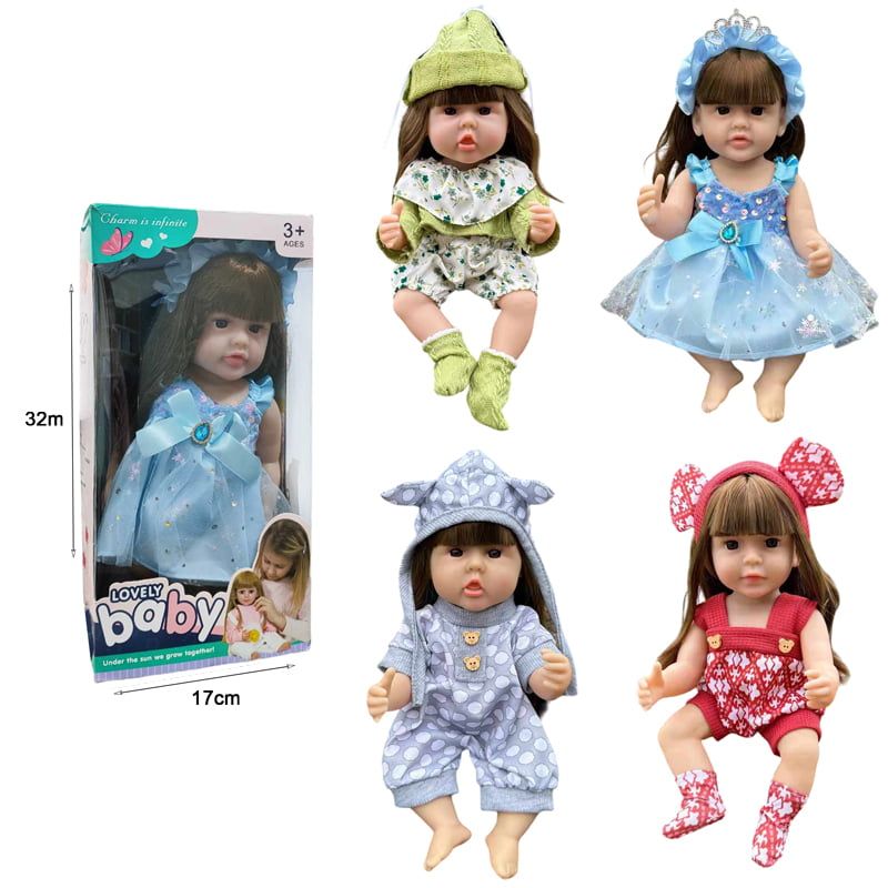 Κούκλα σε διάφορα σχέδια 3+ - Toy doll lovely baby - Image 2