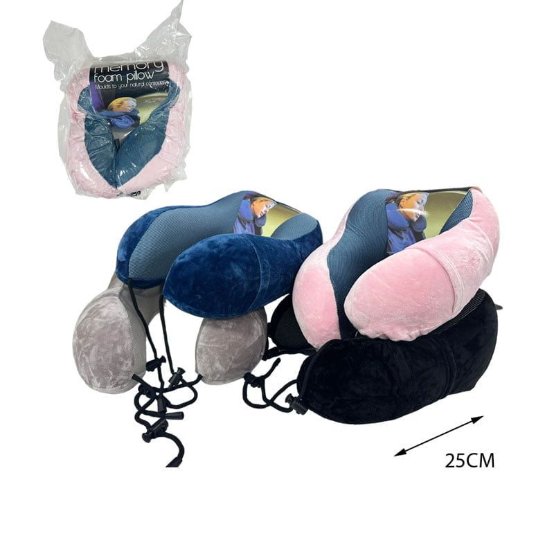 Μαξιλάρι Αυχένα Ταξιδιού Memory Foam - Memory Foam Travel Pillow Neck Support - Image 7