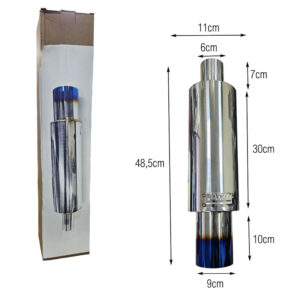 5cm x 11cm - Exhaust Muffler Tip - sukki.gr
