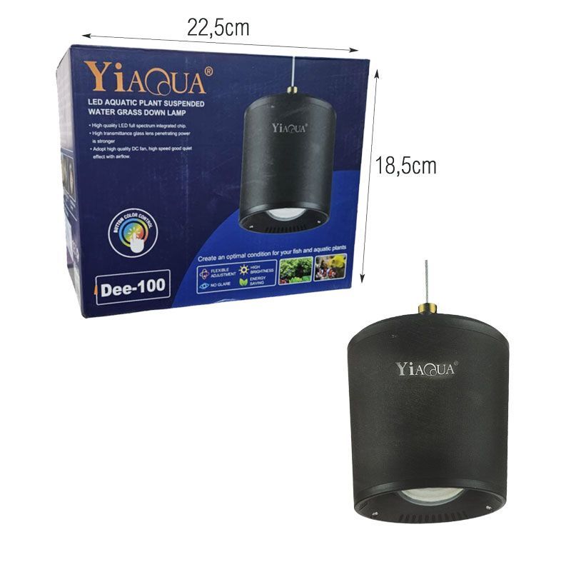Yiaqua Φωτιστικό LED Ενυδρείου για Φυτά και Ψάρια Dee-100 - LED Aquarium Light for Plants and Fish - Image 2