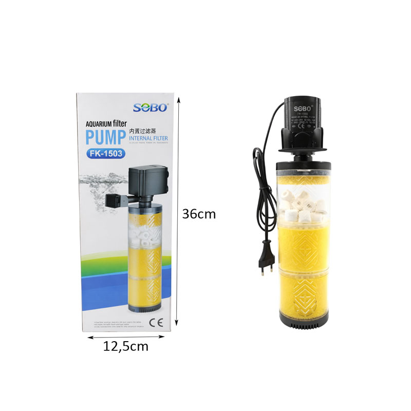 SOBO Εσωτερικό Φίλτρο Ενυδρείου FK-1503 - Aquarium Filter Pump - Image 2