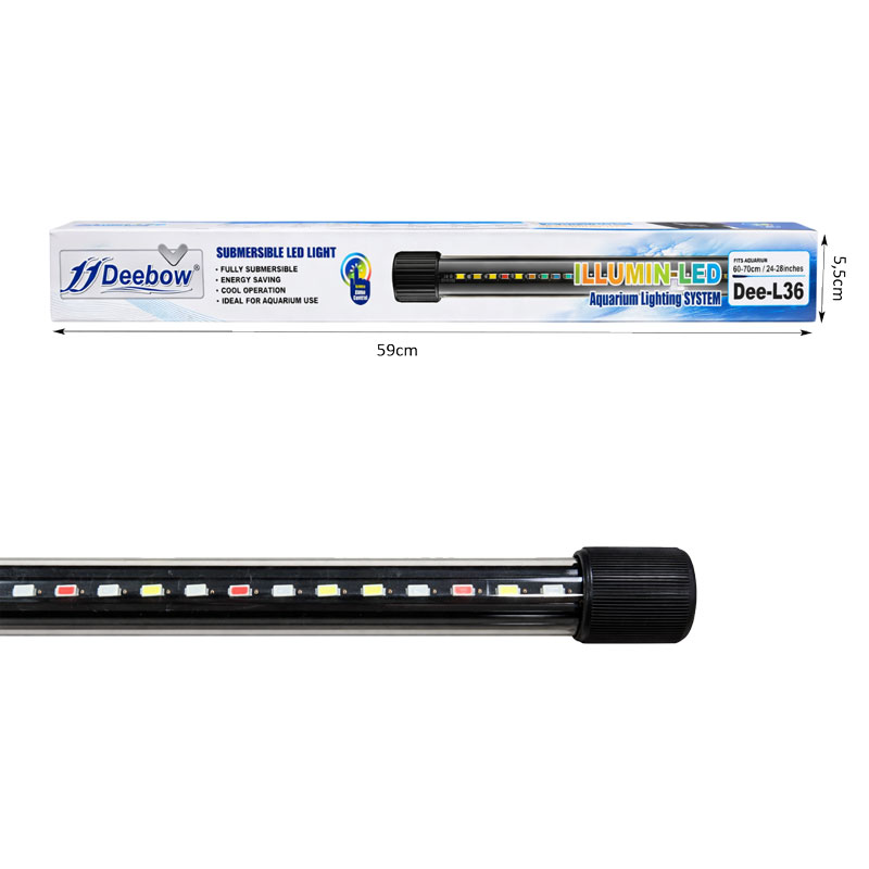 Deebow Υποβρύχιος Φωτισμός LED Ενυδρείου Dee-L36 - Submersible Aquarium LED Light - Image 3