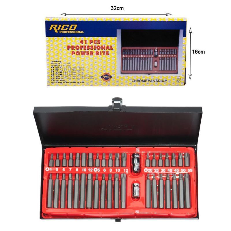 Rico Σετ Καρυδάκια 41τμχ - 41pcs Professional Power Bits - Image 3