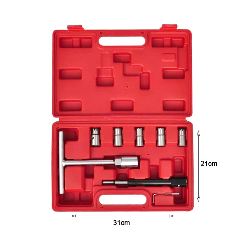 Σετ καθαρισμού μπεκ 11τμχ - Diesel Injector Seat Cutter Decarbon Cleaner Kit - Image 3