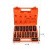 Σετ Κρουστά Καρυδάκια 18τεμ. 1/2" - Impact socket set - sukki.gr