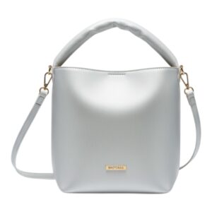 Τσάντα χειρός 10666 – Ασημί BAG TO BAG - sukki.gr