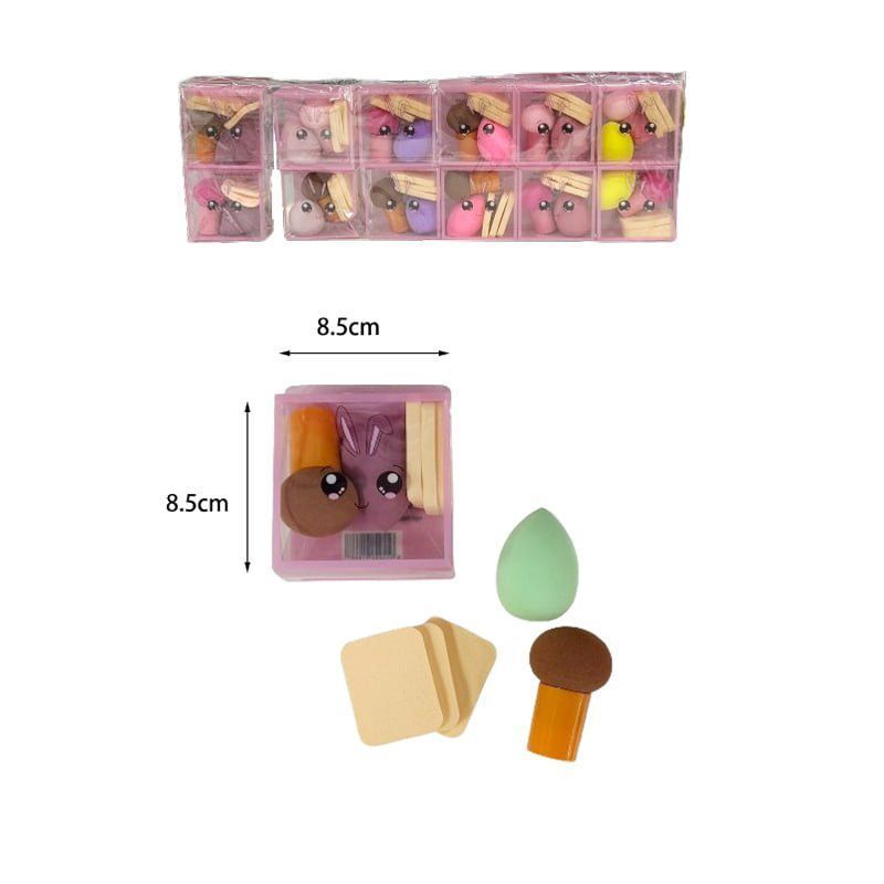 Σφουγγαράκι μακιγιάζ 5τμχ - Makeup sponge 5pcs powder puff - sukki.gr