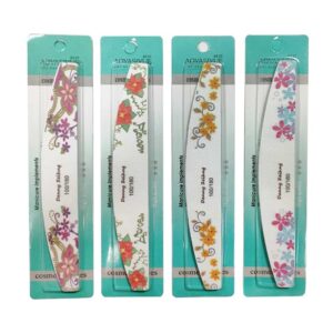 Λίμα νυχιών Διπλής Όψης 100/180 12τμχ - Nail File 12pcs - sukki.gr