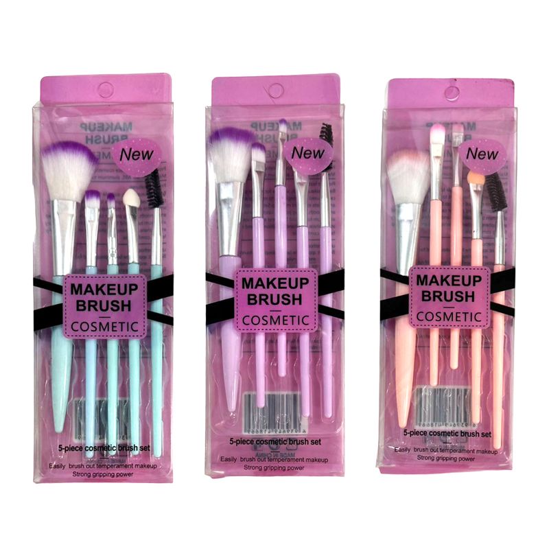 Σετ 5 Πινέλα Μακιγιάζ - Make-up cosmetic brushes set 5pcs - sukki.gr