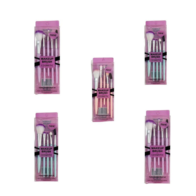 Σετ 5 Πινέλα Μακιγιάζ - Make-up cosmetic brushes set 5pcs - Image 4