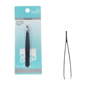 Τσιμπιδάκι Φρυδιών Επαγγελματικό Μαύρο - Professional Black Eyebrow Tweezers - sukki.gr