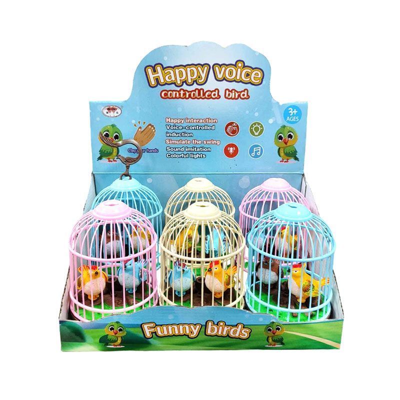 Πουλάκια Με Κλουβί Με Ήχο 1τμχ - Birds With A Cage With Sound 1pcs - Image 3
