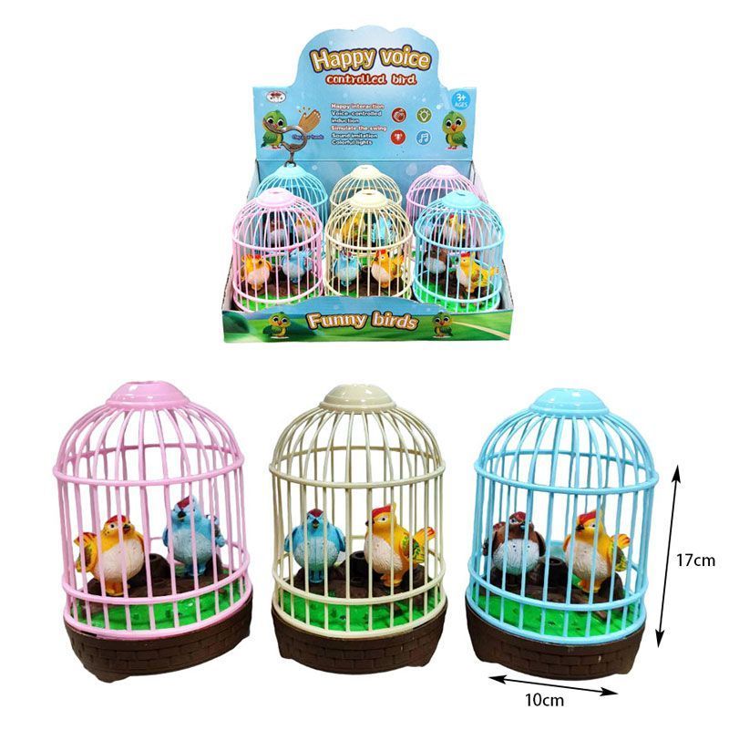 Πουλάκια Με Κλουβί Με Ήχο 1τμχ - Birds With A Cage With Sound 1pcs - Image 4