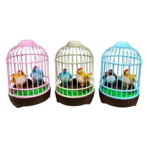 Alternative view of Πουλάκια Με Κλουβί Με Ήχο 1τμχ - Birds With A Cage With Sound 1pcs