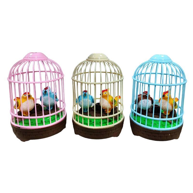 Πουλάκια Με Κλουβί Με Ήχο 1τμχ - Birds With A Cage With Sound 1pcs - Image 2
