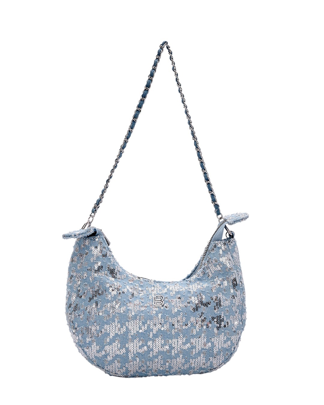 Τσάντα ώμου με παγιετες BS23202 – Γαλάζιο BAG TO BAG - sukki.gr