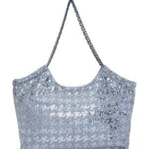 Τσάντα ώμου με παγιετες BS23206 – Γαλάζιο BAG TO BAG - sukki.gr