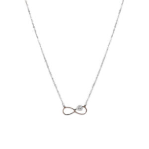 Αλυσίδα λαιμού άπειρο DJ-053 – Ασημί BAG TO BAG - sukki.gr